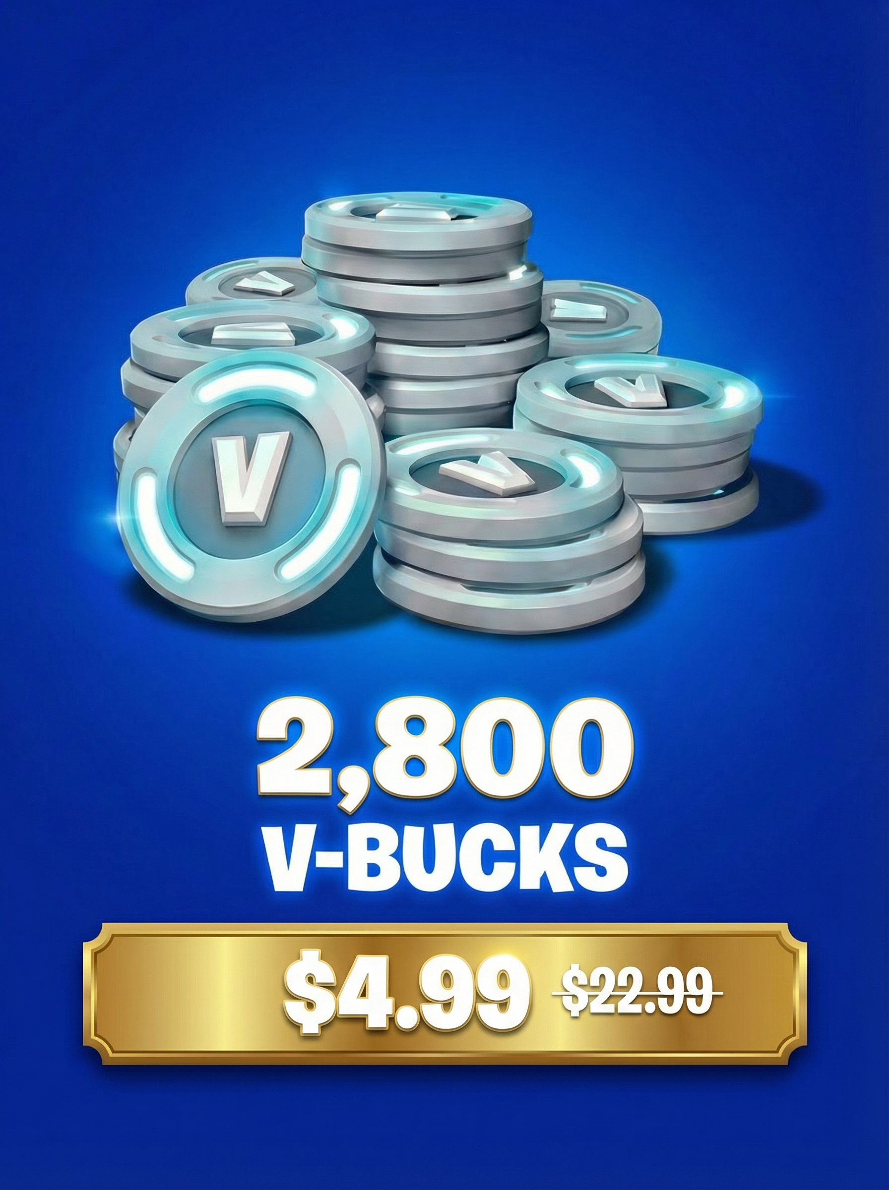 2800 V-Bucks Card